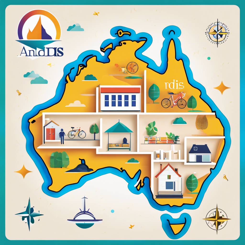Map of Australia illustrating NDIS property investment regions and community infrastructure.