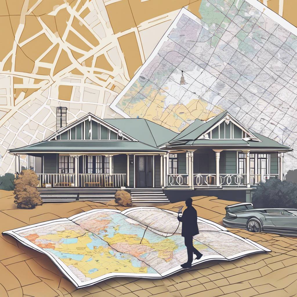 Charming house on map symbolising NDIS property investment in Australia.