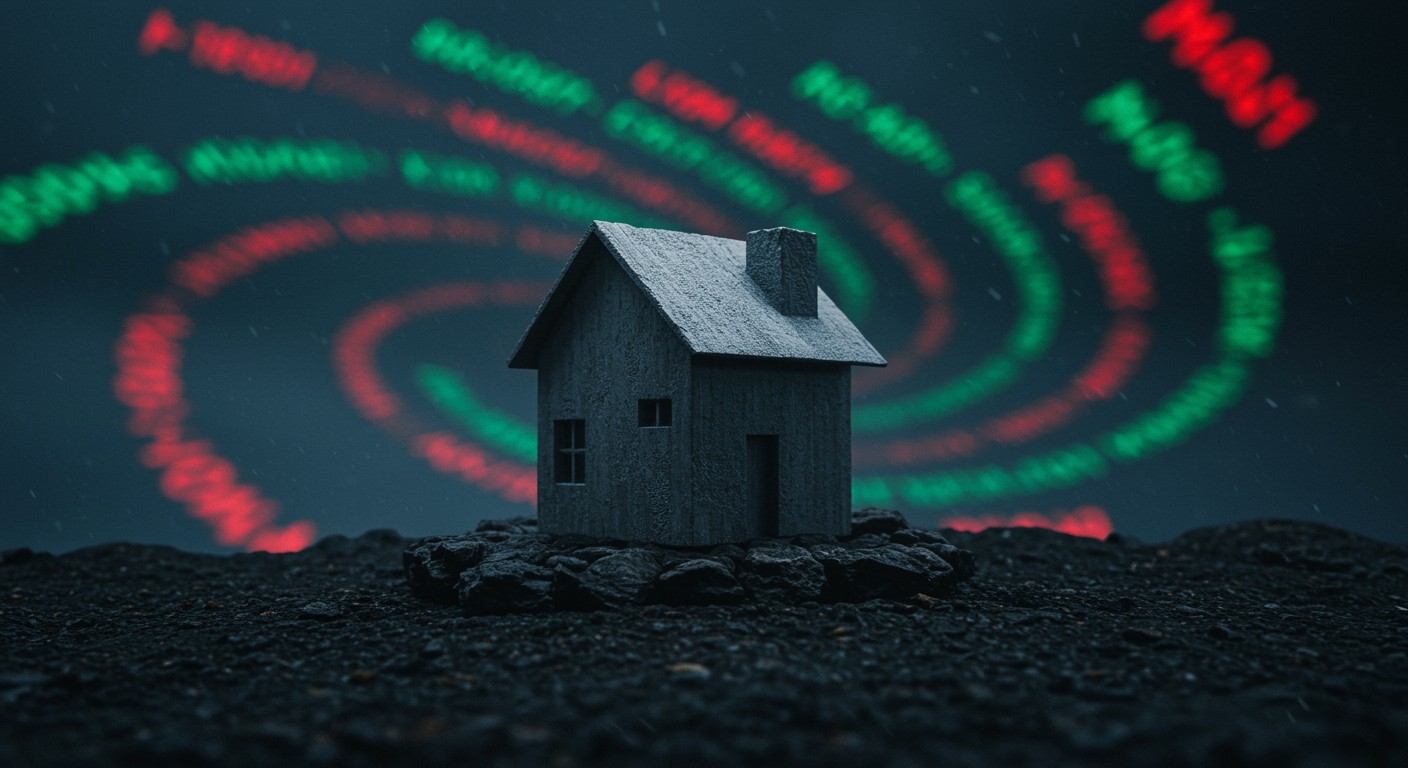 Rustic house beneath vibrant aurora borealis with swirling colourful lights and cosmic night sky.